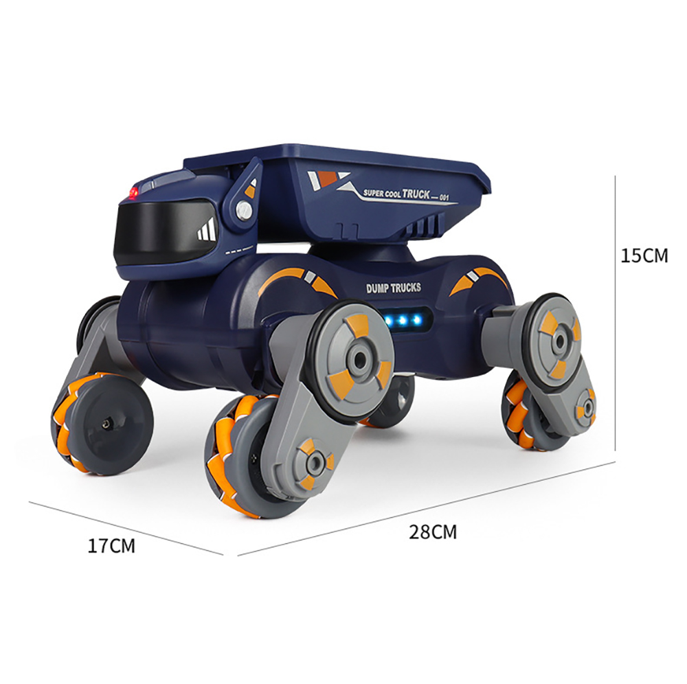 JC013P 2.4G 4WD RC Car Robot Dog Radio Gesture Induction Music Light Stunt Remote Control Car off-Road Control Boys Toys for Children Gifts