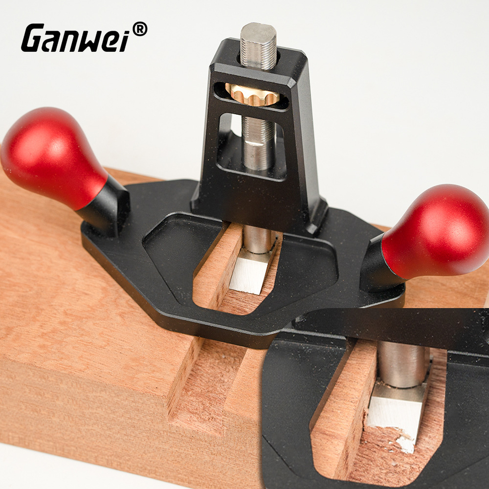 Woodworking Router Plane Depth Adjusting Screw Nut Handheld Router Planer for Right Angle Tenon Shoulder Trimming Slotting