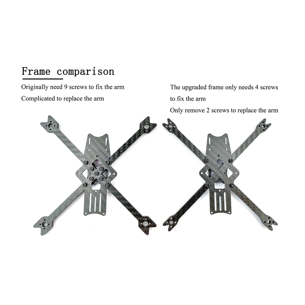 DarwinFPV Baby Baby Ape V2 Frame 142mm Wheelbase 3 Inch Empty Kit for RC Drone FPV Racing