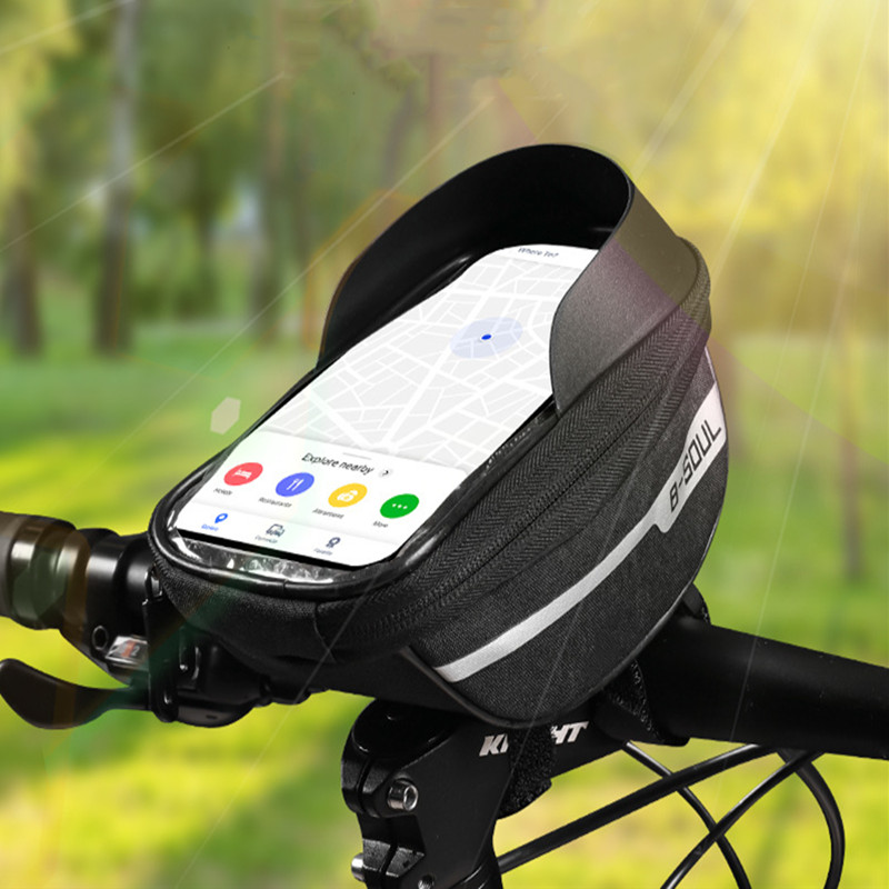 2L Bicycle Front Bag Touch Screen Large Capacity Cycling Waterproof Bicycle Bag