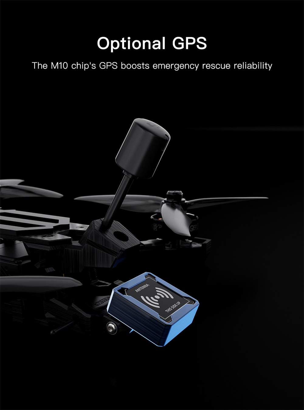 GEPRC Vapor X5 230mm 5 Inch 6S GPS Freestyle RC FPV Racing Drone PNP BNF with DJI O3 Digital Air Unit / Runcam Link WASP