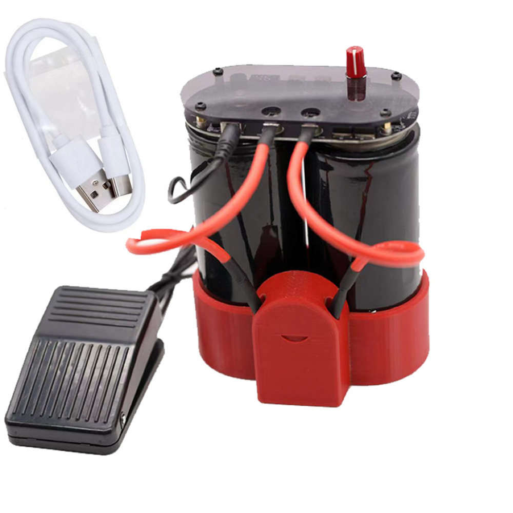 Farad Capacitor Spot Welder OLED Display 2.7V 3000F Spots Welding Machine 99 Gears Semi-automatic Weld Tool Dual Type C Charging