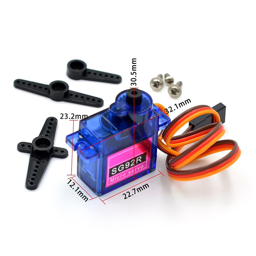 NHYTECH SG92R 2.5KG Micro 9g Servo Nylon Carbon fiber Gears Replace SG90 For RC Model Aeromodelling Helicopter Parts