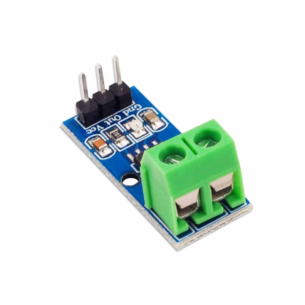 AOQDQDQD 30A ACS712 Current Sensor Module with Green Terminal and Straight Pins for Arduinoo and DIY Projects