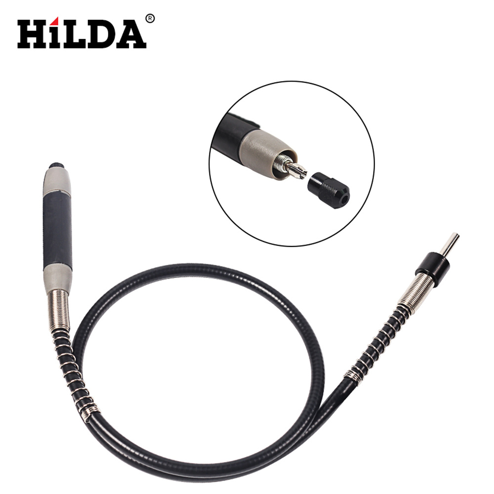 HILDA Flexible Shaft Fits Rotary Grinder Tool for Dremel 400W Rotary Tools 110cm with 6 Chuck for Dremel Accessories