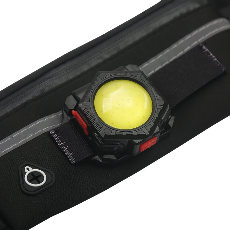 5W Multifunctional Night Running Headlamp Folding Waist Bag Light Wrist Light COB Riding Light Camping Tent Lamp