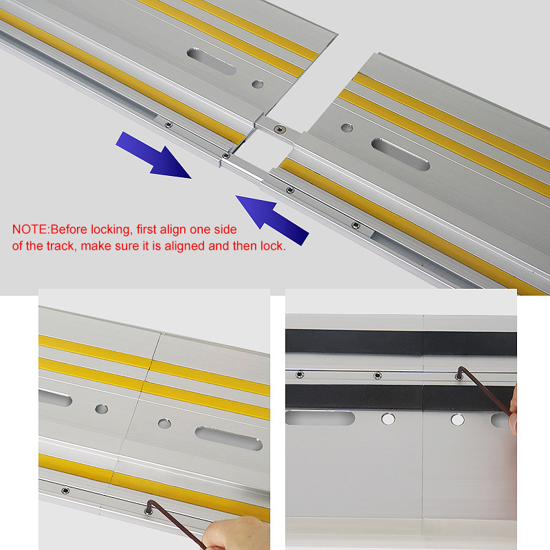 Electric Circular Saw Guide Rail Cutting Machine Guide Rail Ruler Guide for Woodworking Track Saw