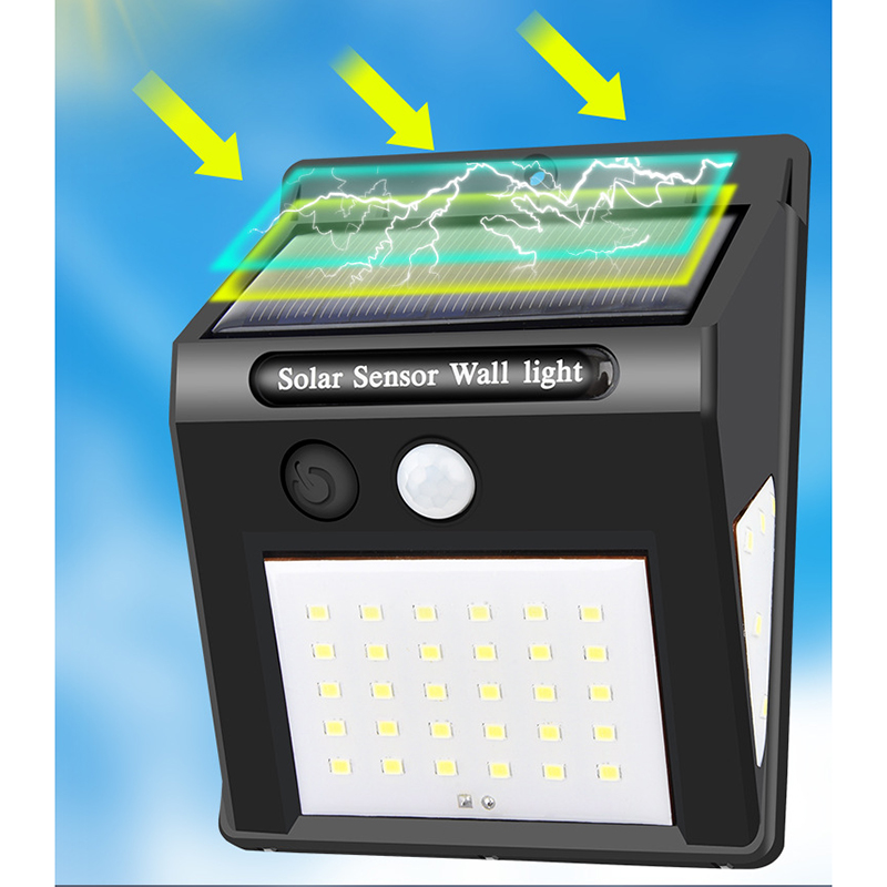 20/40 LED Solar Light With Security Motion Waterproof Sensor Outdoor Wall Lamp