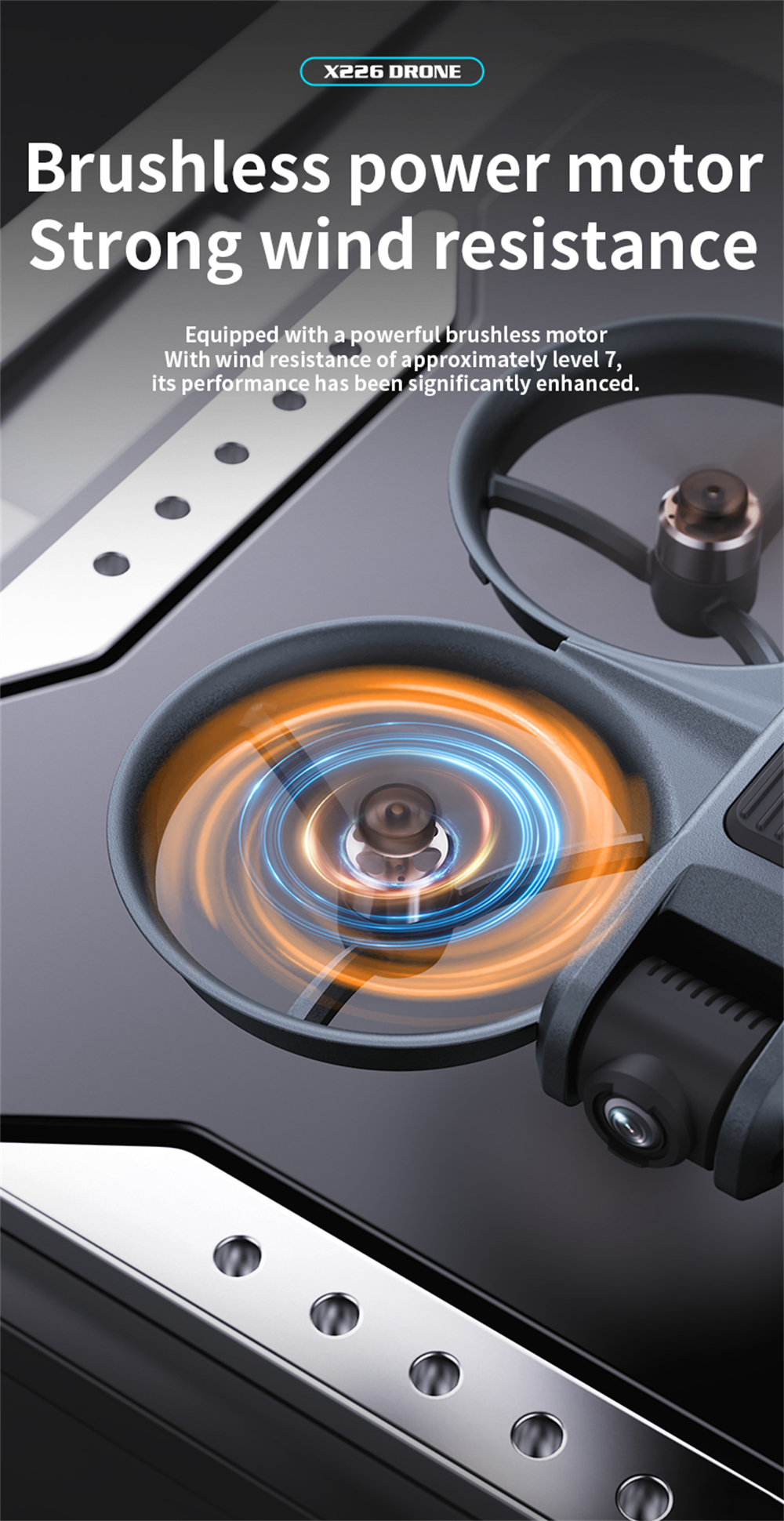 X226 WiFi FPV with Goggles Glasses / 5.9inch LCD Screen Controller HD Dual Camera Electrically Adjustable Optical Flow Hover Circle Protection LED Light Brushless 2.4G 4CH 6-Axis Remote Control Toys RC Drone Quadcopter RTF