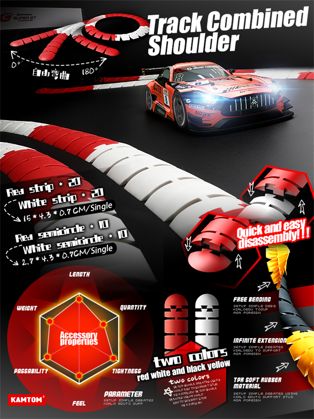 KAMTOM KM2401 RTR 1/24 2.4G 2WD Drift RC Car ESP Gyro Optional Camera Mini Race LED Light High Speed Racing On-Road Electric Remote Radio Control Vehicles Model RTR Child Toys Boys Kids Gifts