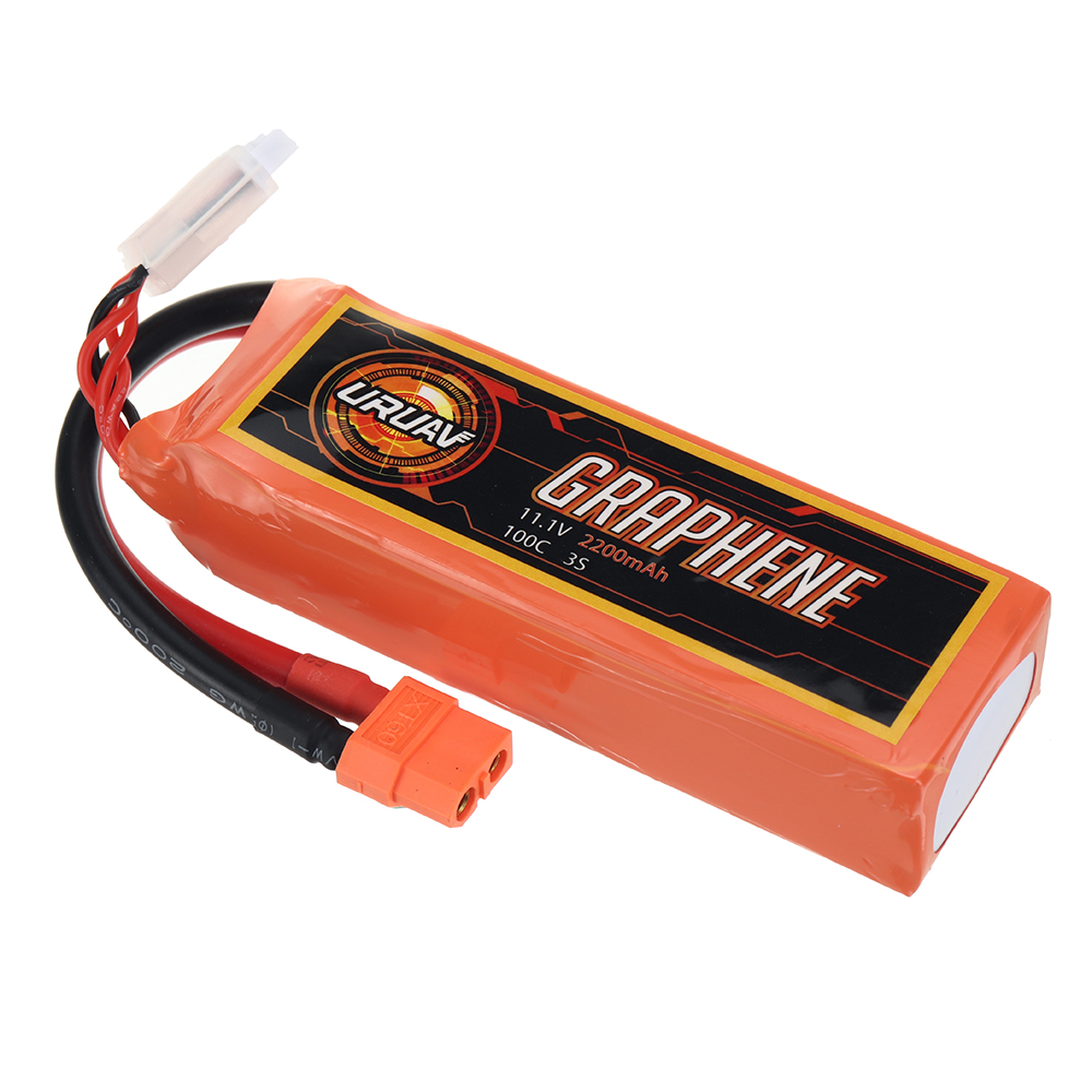 URUAV GRAPHENE 11.1V 2200mAh 100C 3S LiPo Battery XT60 Plug for RC Drone