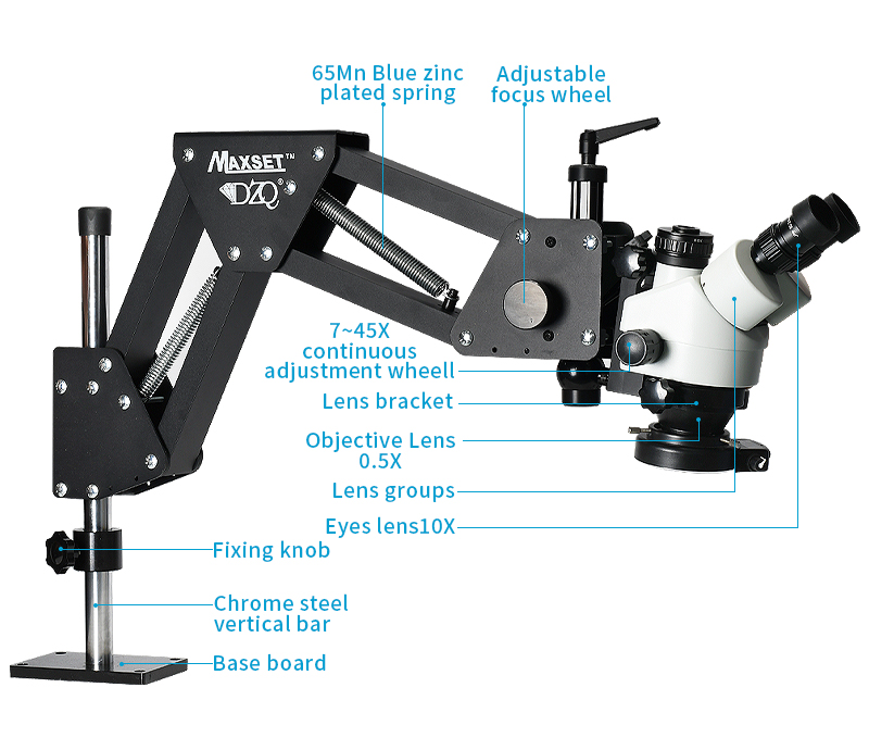 HAYEAR 7X-90X Binocular Stereo Microscope Magnifier Stand Diamond Setting 4K 2K Microscope Camera For Jewelry Optical Tools