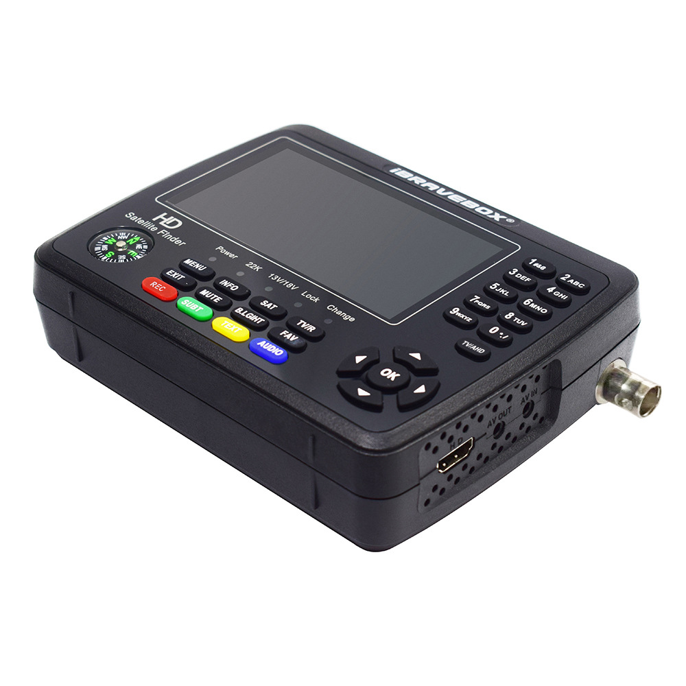 iBRAVEBOX V10 Finder Pro+AHD H.265 DVB-S2/T2 Advanced Finder with High-Performance Flash Memory and LNB/Tuner Input