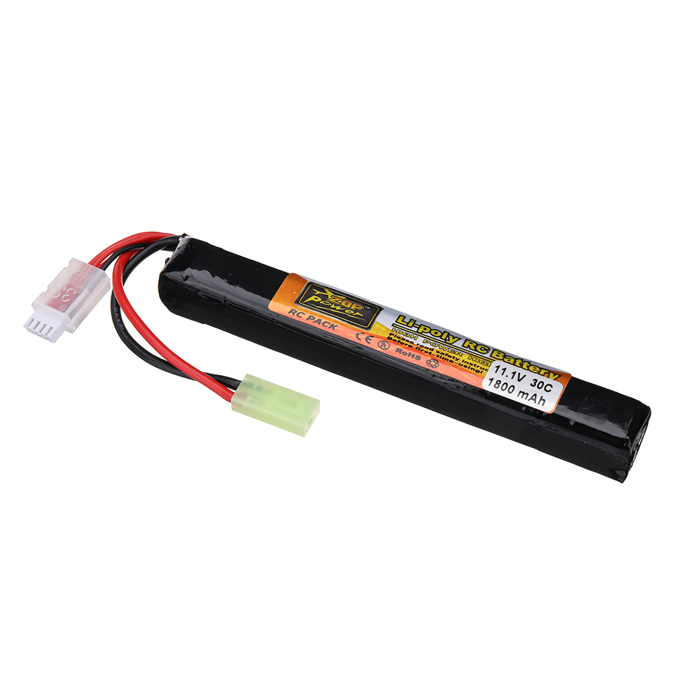 ZOP Power 11.1V 1800mAh 30C 3S LiPo Battery Tamiya Plug With T Plug Adapter Cable for RC Car