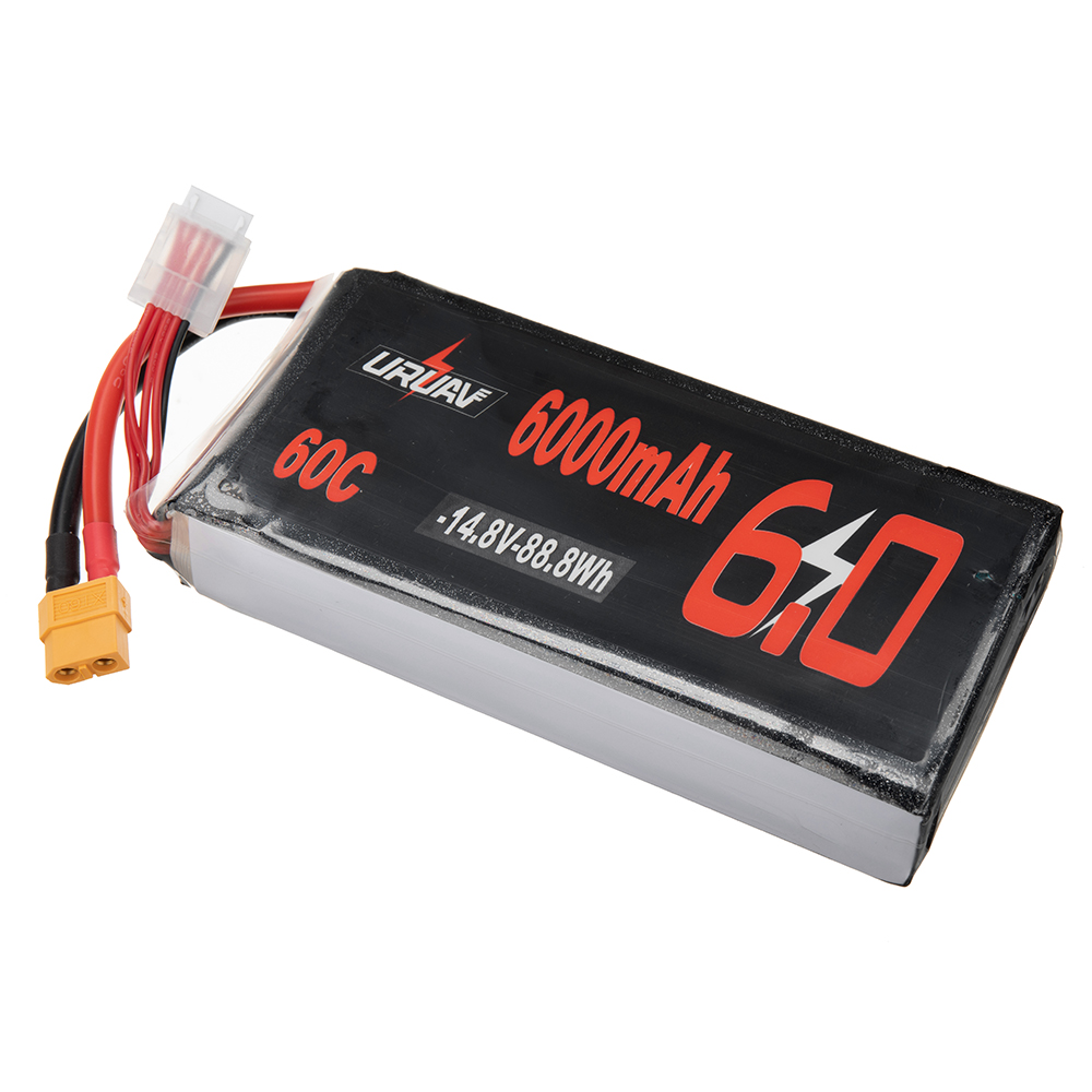 URUAV 14.8V 6000mAh 60C 4S LiPo Battery XT60 Plug for RC Drone