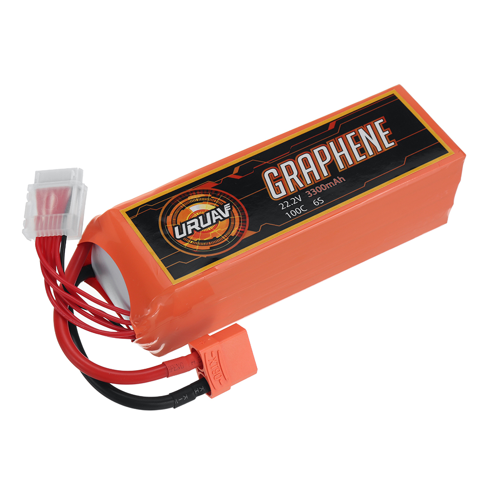 URUAV GRAPHENE Power 22.2V 3300mAh 100C 6S LiPo Battery XT90 Plug for RC Drone