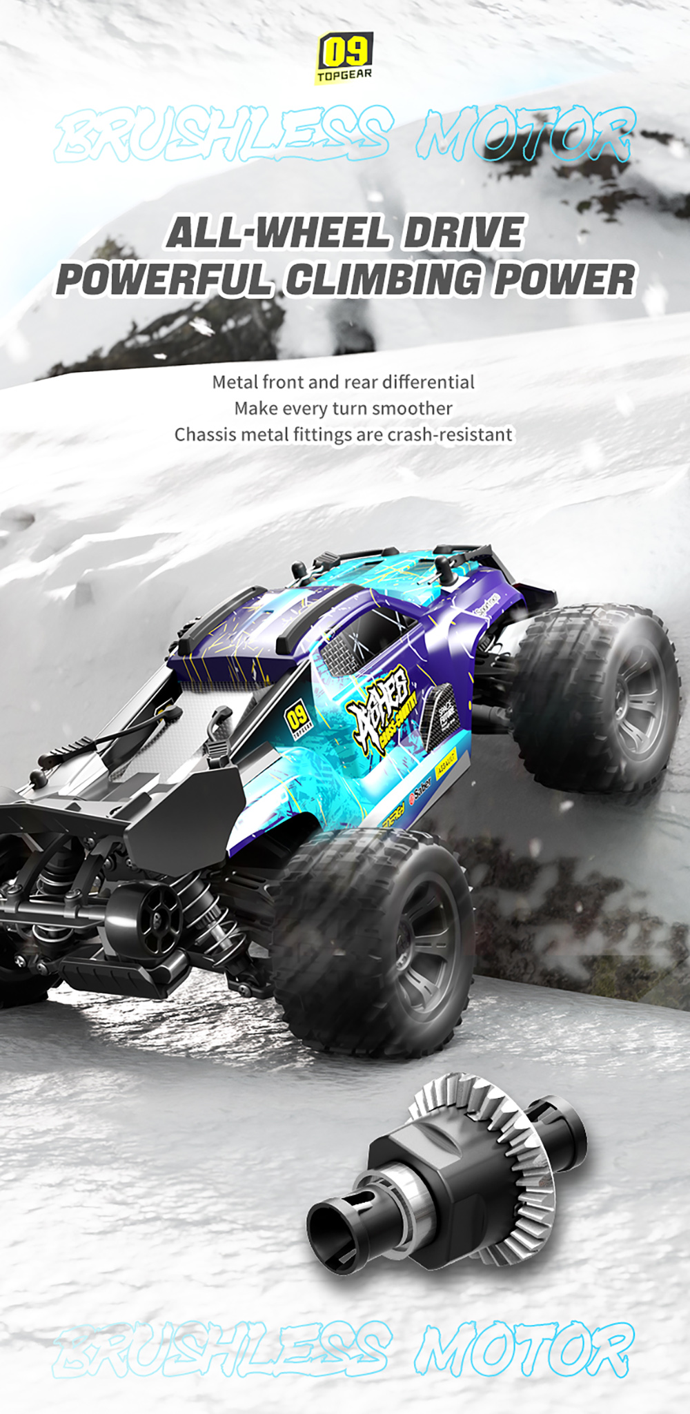 SCY 18101 1/18 2.4G 4WD High Speed RC Car Off-Road Truck Racing Model Full Proportional Control