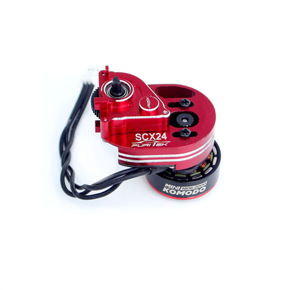 FURITEK Mini Stellar Transmission Gearbox with Mini KOMODO Brushless Motor for SCX24 1/24 Micro Rock Crawler RC Car Parts