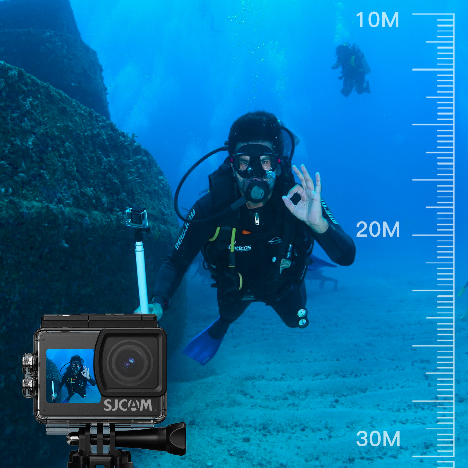 SJCAM Action Camera Dual-Screen SJ4000 AIR 4K 30PFS 1080P 4x Zoom WIFI Waterproof Cam Sports Video Action Cameras