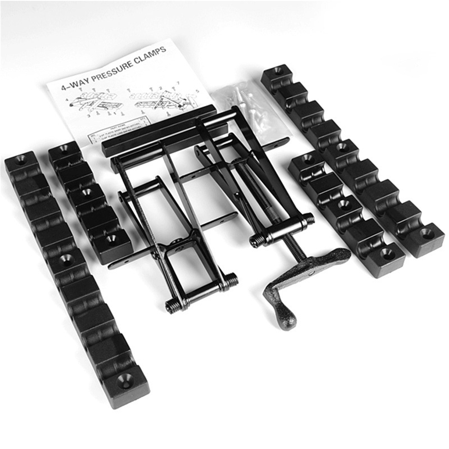 Peiyee Lot De 4 Pinces G Réglables En Aluminium Et Acier - Serre-Joints Pour Travail Du Bois, Table Et Fabrication De Meubles