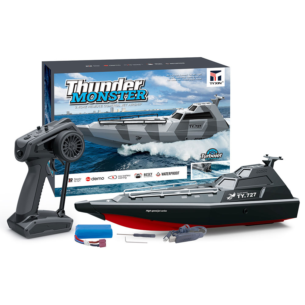 TY XIN 727 2.4G 30KM/H Turboget Pump Remote Control Racing Ship