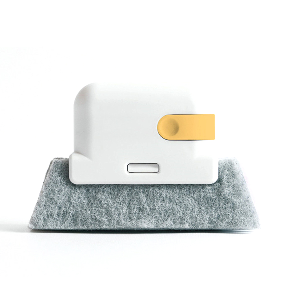 2-in-1 Cleaning Brush, Universal Gap Cleaner with Durable PP Handle & Scouring Pad Available in Grey Yellow Red Perfect Tool for Home Cleaning