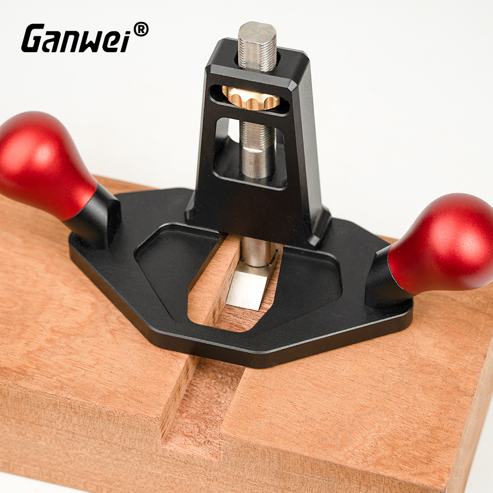Woodworking Router Plane Depth Adjusting Screw Nut Handheld Router Planer for Right Angle Tenon Shoulder Trimming Slotting