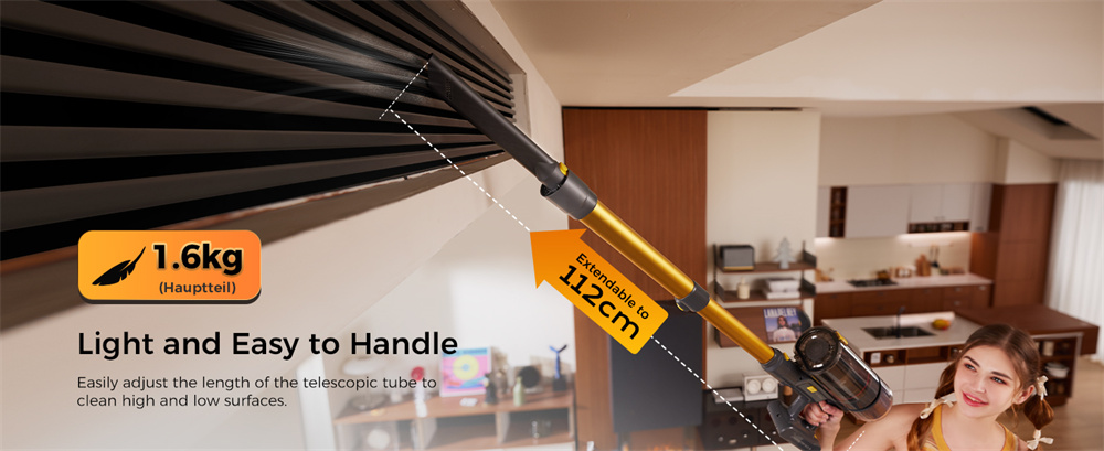 Proscenic P15 Standstaubsauger Testbericht – Schluss mit hartnäckigem Schmutz 9 Abmessungen und Spezifikationen des Proscenic P15 Standstaubsaugers.