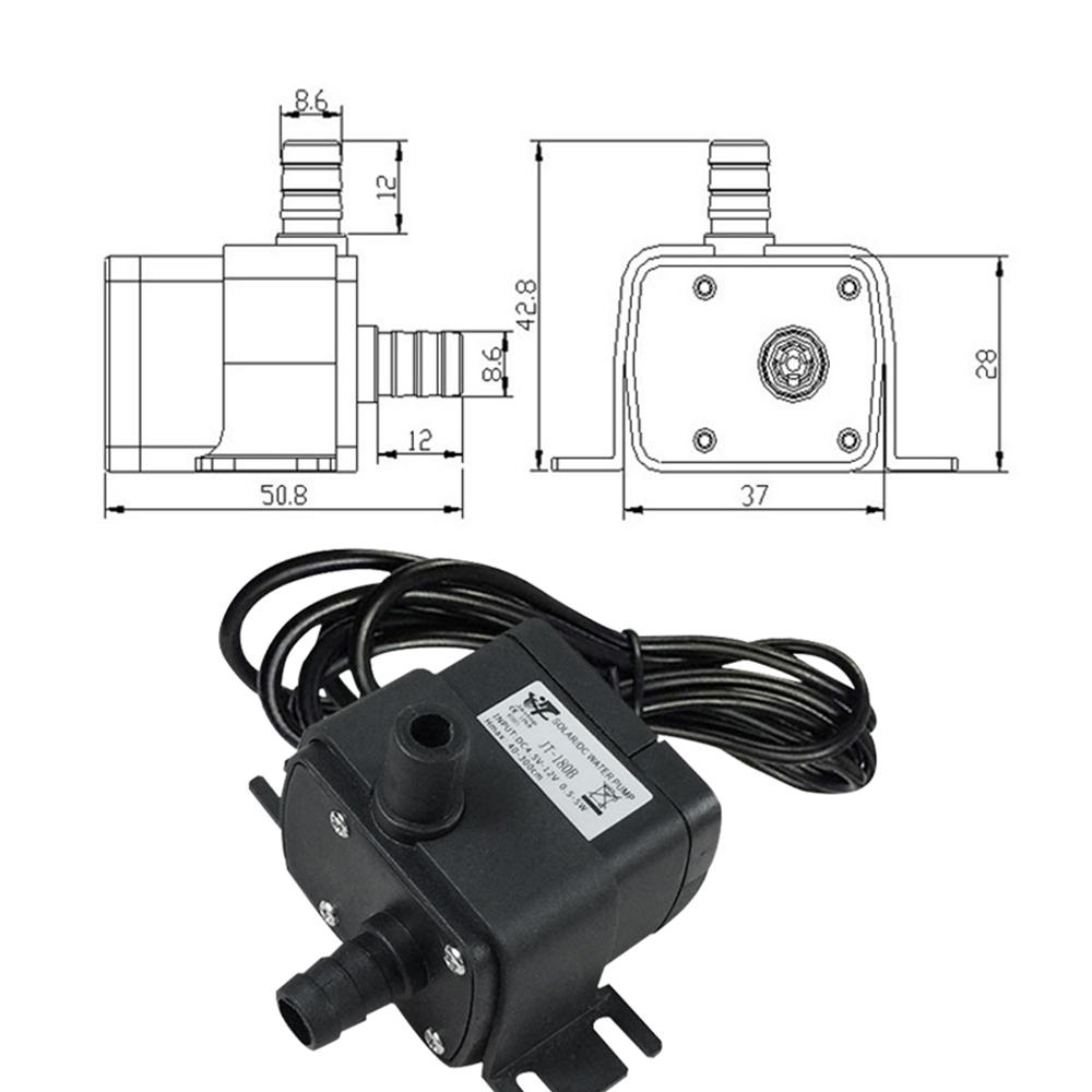 JT-180A Mini DC USB 6-12V Water Pump  Efficient and Portable Solution for Your Watering Needs.