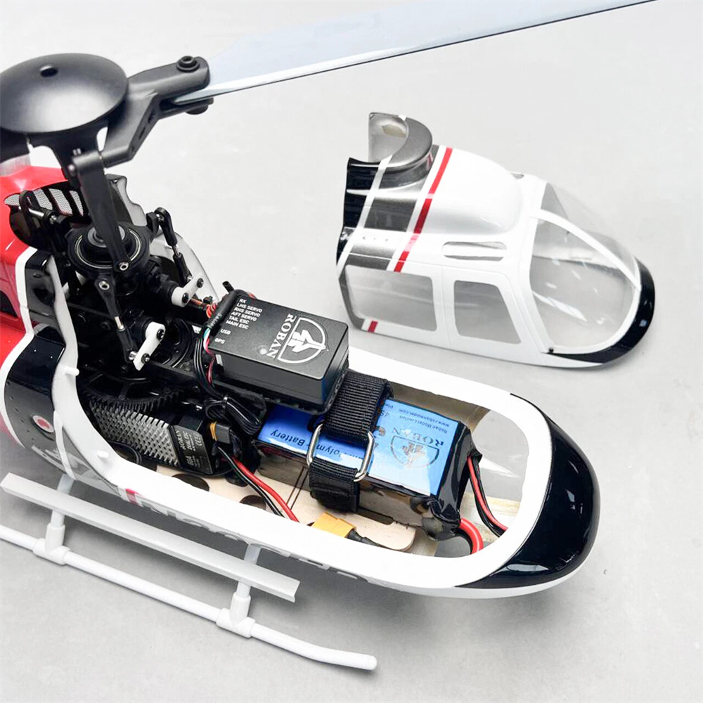 ROBAN Bell-206 450 Class 2.4G 11CH GPS Stabilized Scale Flybarless RC Helicopter RTF With X1 Flight Controller