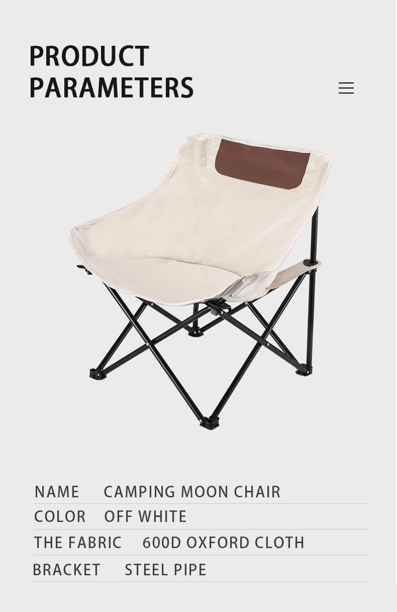 Portable Folding Camping Chair Outdoor Moon Chair Collapsible Foot Stool For Hiking Picnic Fishing Chairs Seat Tools