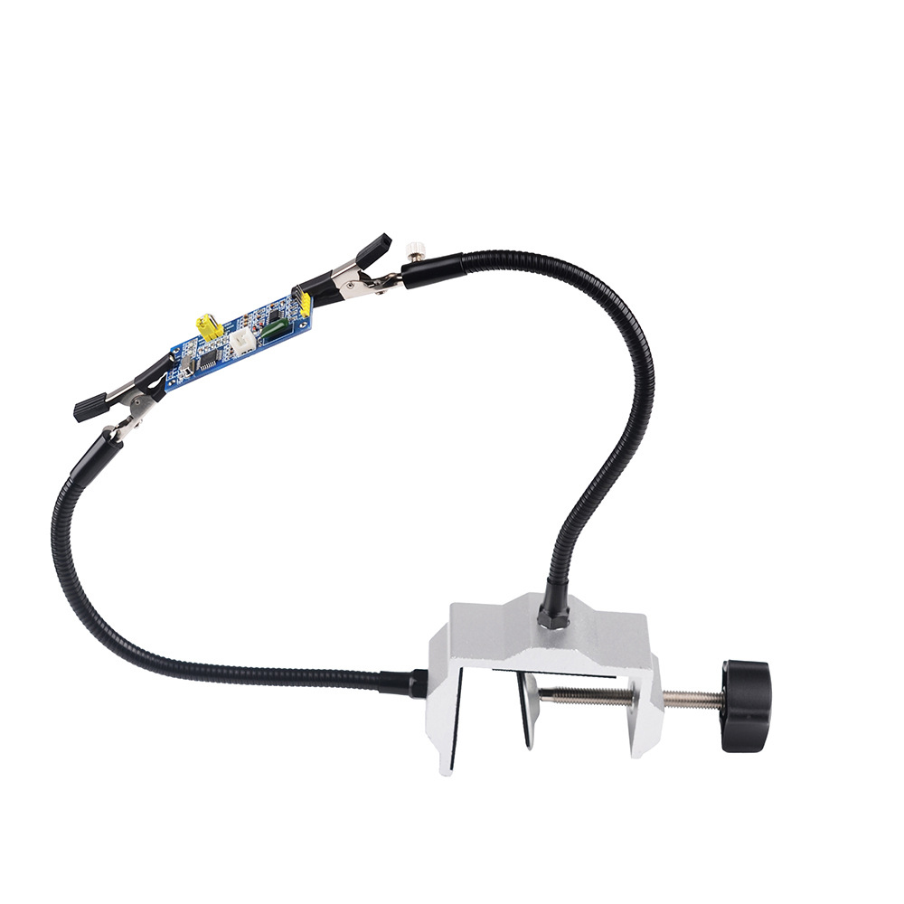 Multi Soldering Station Two Hand Flexing Arm Metal Electric Iron Holder for PCB Welding Repair Tools