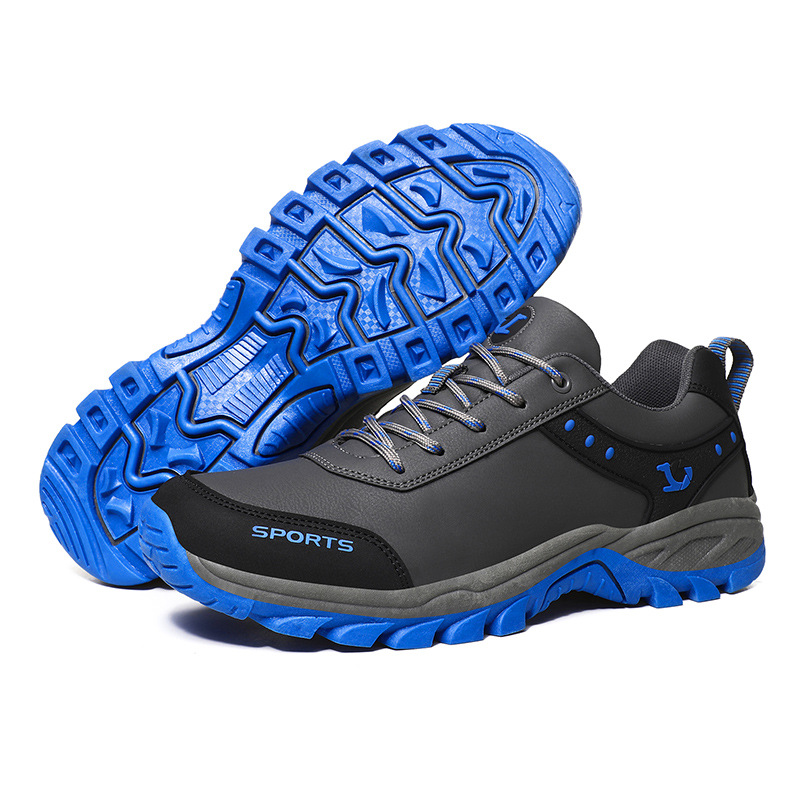 Men Shoes Autumn Winter Warm Plush Boots Waterproof Ankle Boots Outdoor Hiking Sneakers