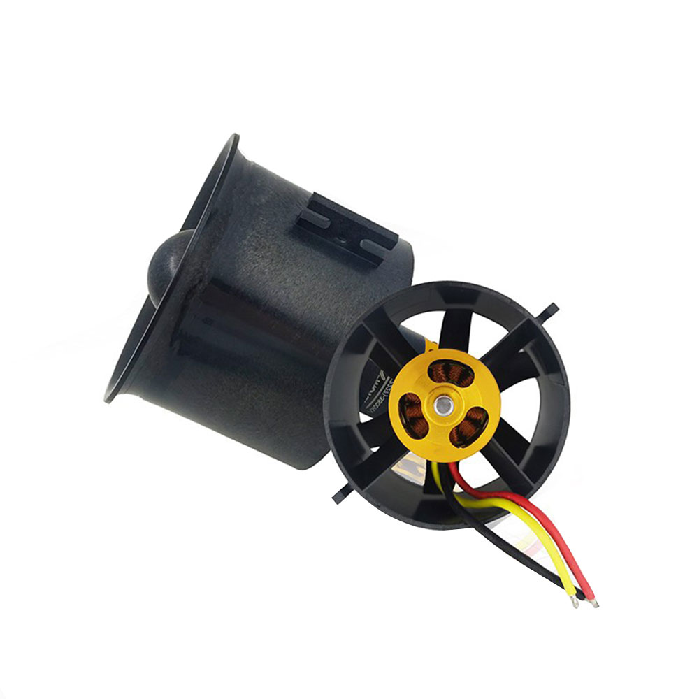 QX-Motor 70mm 6 Blades EDF Unit With QF2827 3800KV Brushless Motor 4S for RC Airplane Jet