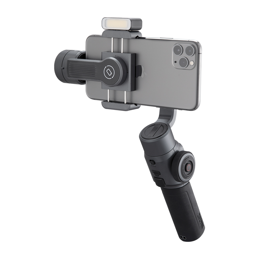 ZHIYUN SMOOTH 5 Three-axis Mobile Phone Gimbal 360° Fill Light Keyboard Design AI Template Shooting Intelligent Tracking Handheld Anti-shake Shooting Bracket Stabilizer