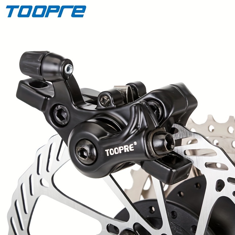 TOOPRE Safety Mountain Bike Disc Brake Universal Aluminum Alloy 0.22kg Lightweight Clamp Line Pulling Caliper for Front Rear Bicycle Wheel