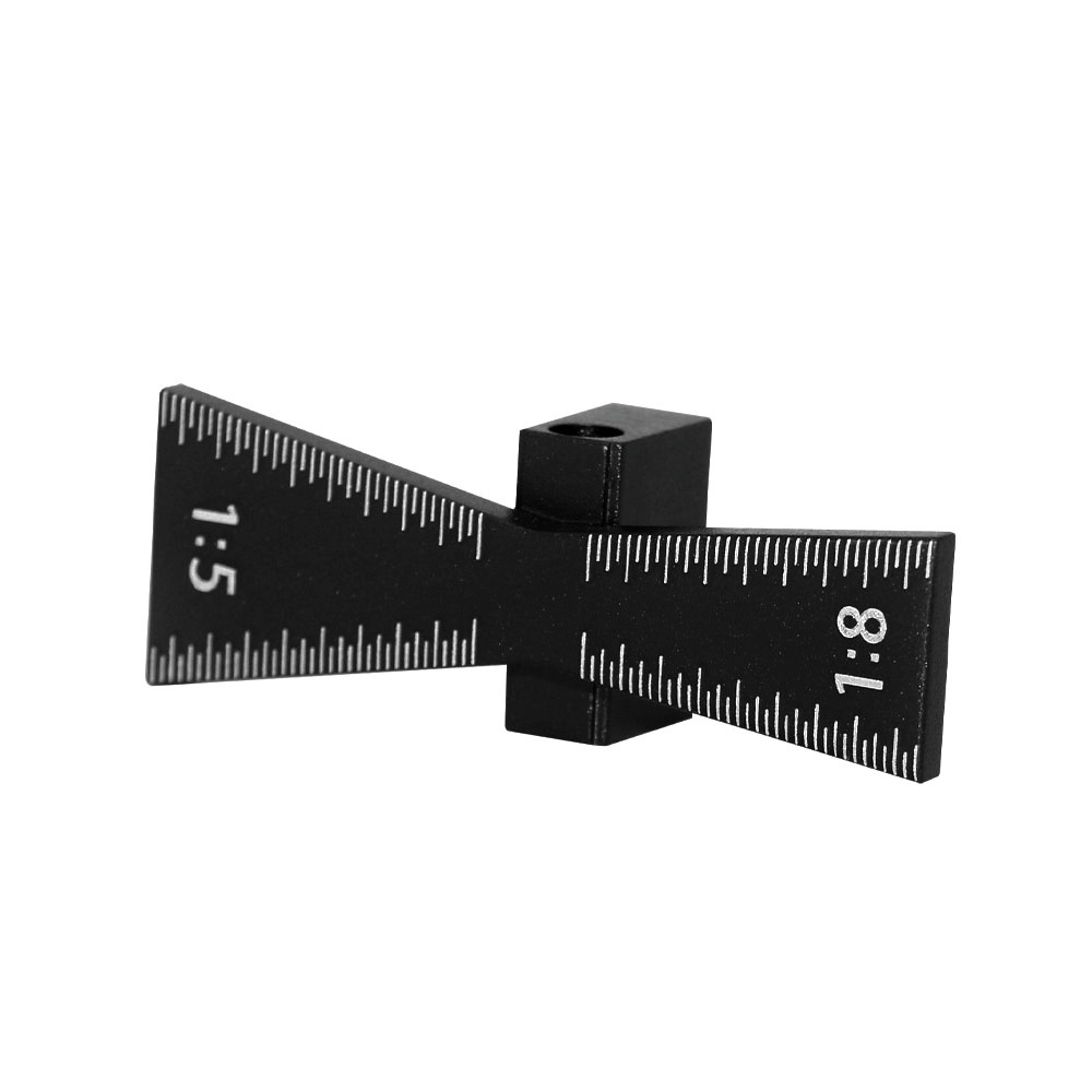 1:5/1:8 Aluminum Alloy Dovetail Joint Hinge Gauge Marking Template  Woodworking Tool High Strength Wear-Resistant