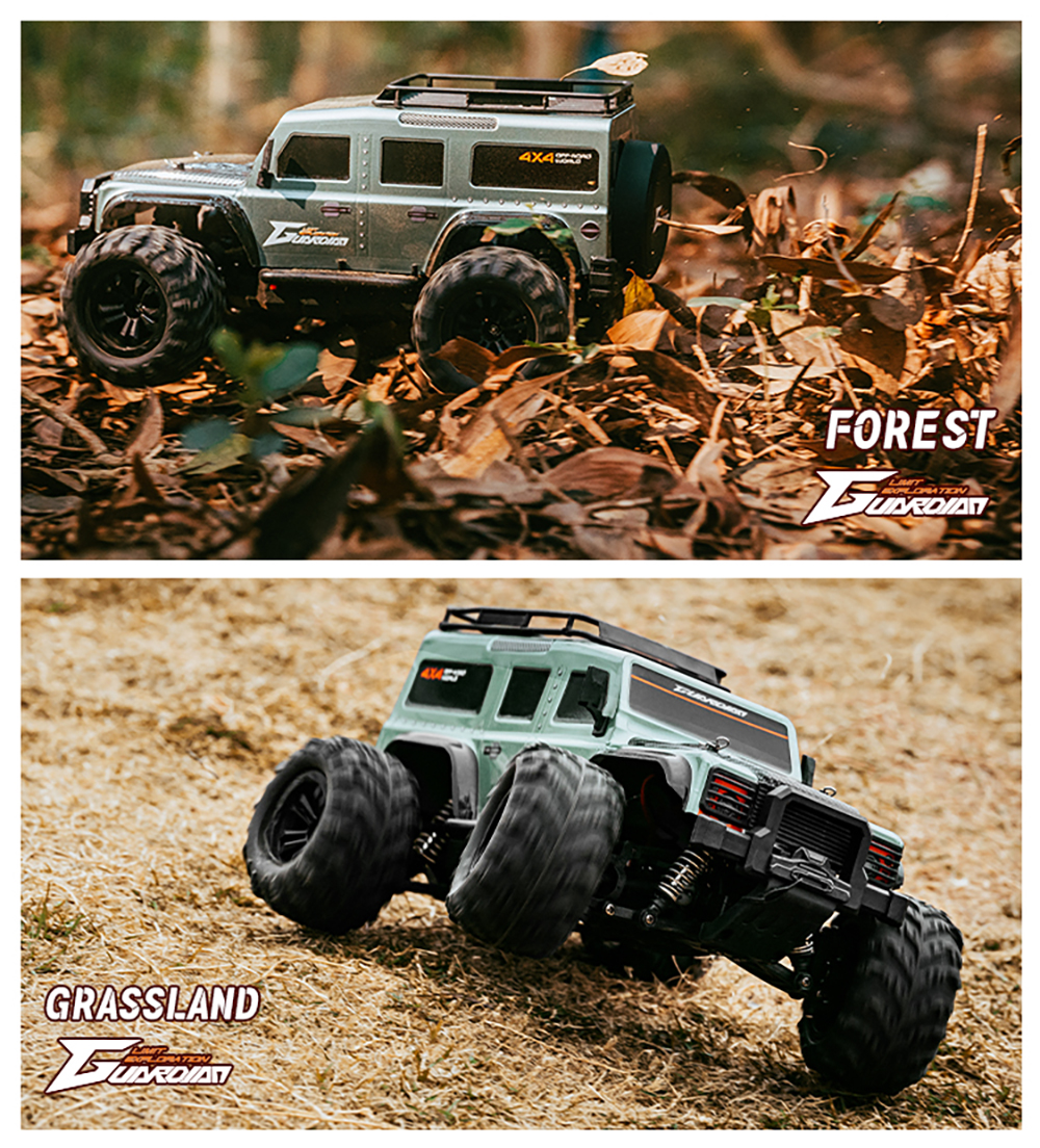 Funsky G2201 2.4G 1/16 4WD RC Car With LED Light High Speed Desert Truck Vehicle Models
