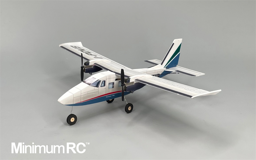 MinimumRC Vulcan Air P-68 360mm Wingspan 2.4GHz 4CH Dual Brushed Motor Micro Trainer RC Airplane KIT