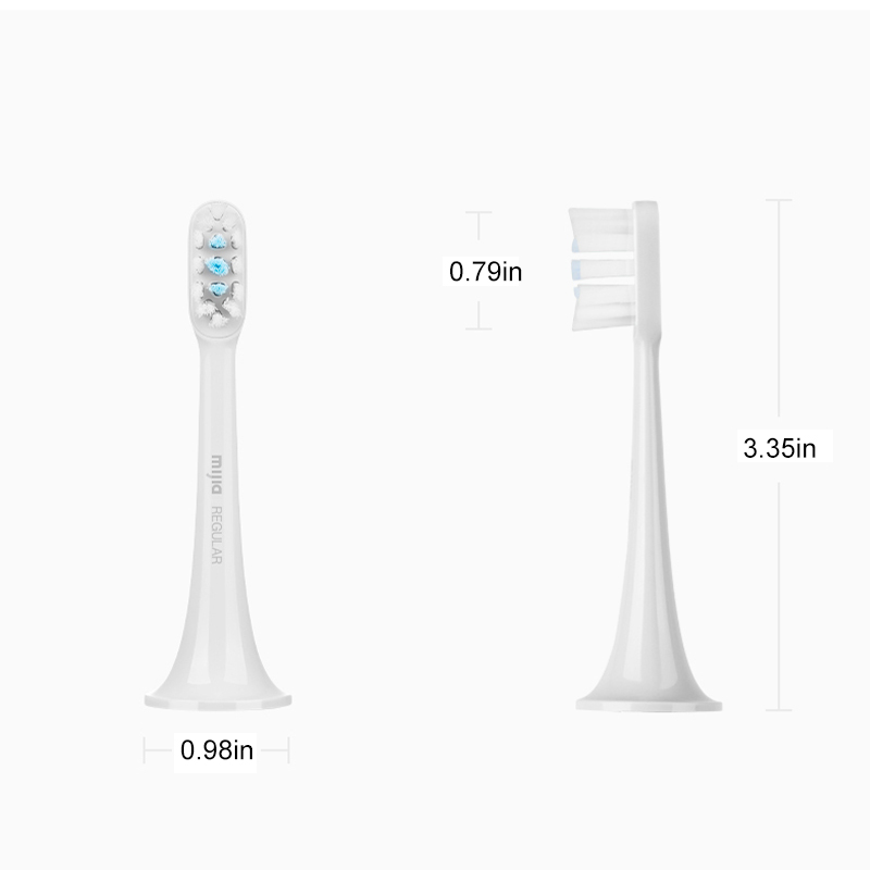 3 Pack Xiaomi Toothbrush Heads Replacement Tooth Brush for the Mijia T300 T500 T500C Sonic Electric Toothbrush.