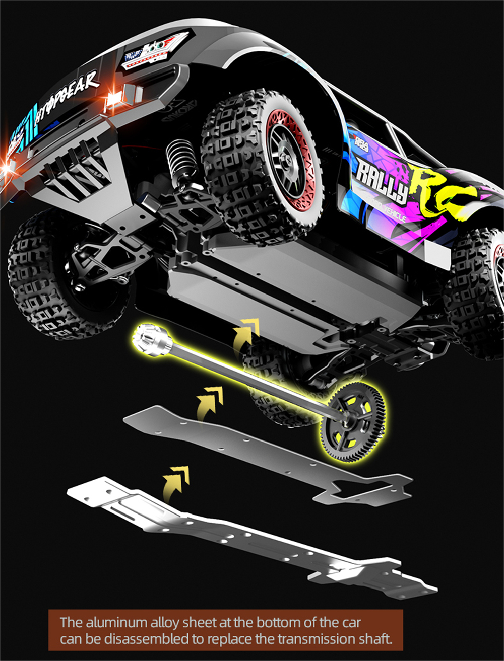 SCY 18103 1/18 2.4G 4WD RTR Truck Brushed RC Car Full Proportional Control with LED Front Light High Speed Vehicle Model