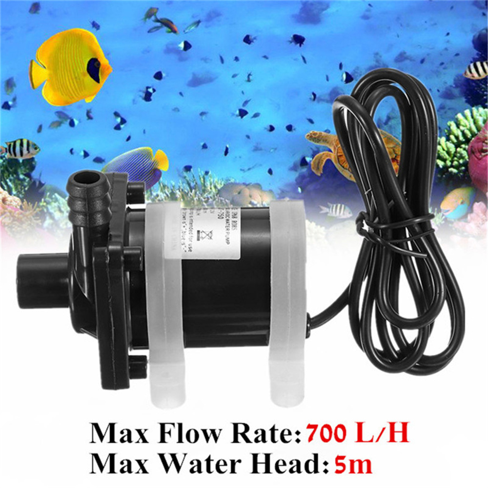 JT-750B4 12V/24V Solar Shower Pump 4-Thread DC Water Pump for Water Heating  Floor Heating  and Boosting Circulation