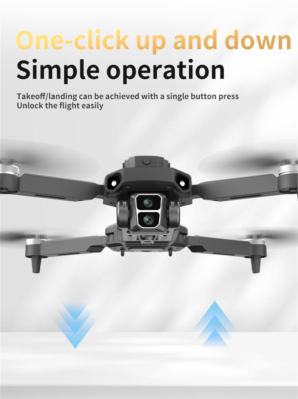 LYZRC L106-1 GPS 5G WiFi FPV with 5.9inch LCD Screen Controller 720P HD Dual Camera Servo Gimbal 360° Obstacle Avoidance Brushless Foldable RC Drone Quadcopter RTF