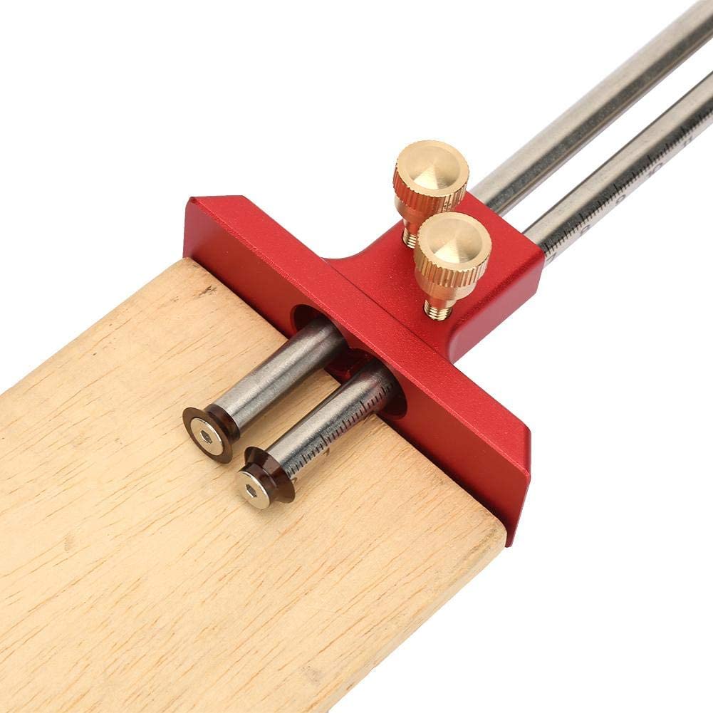 Stainless Steel Woodworking Marking Gauge European Double Head Mortise Gauge Scriber Ruler