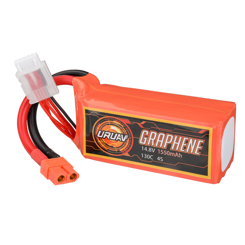 URUAV GRAPHENE 14.8V 1550mAh 130C 4S LiPo Battery XT60 Plug for RC Drone