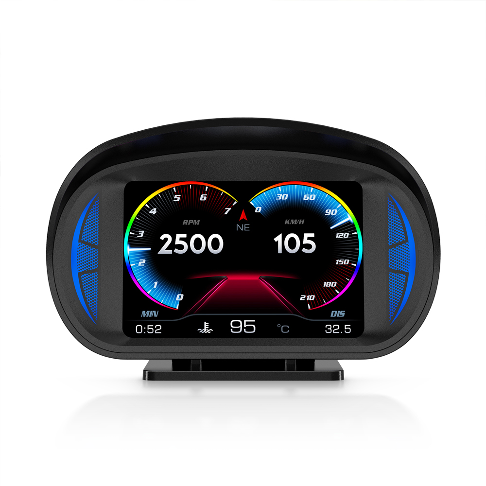P2 HUD OBD2 Display Head-Up-Display Auto mit Neigungsmesser GPS