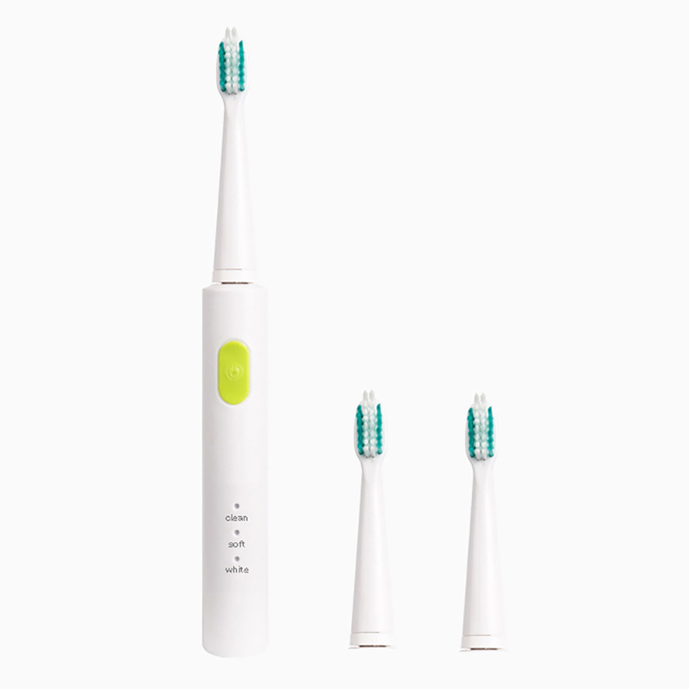 BORUI IPX7 3 Mode Battery Operated Electric Toothbrush with 3 Brush Heads Oral Hygiene Health Products