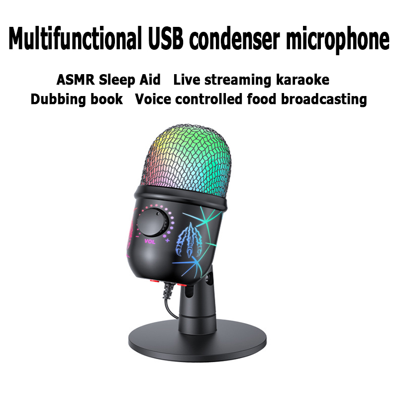 Microphone USB pour ordinateur portable, PC, microphone à