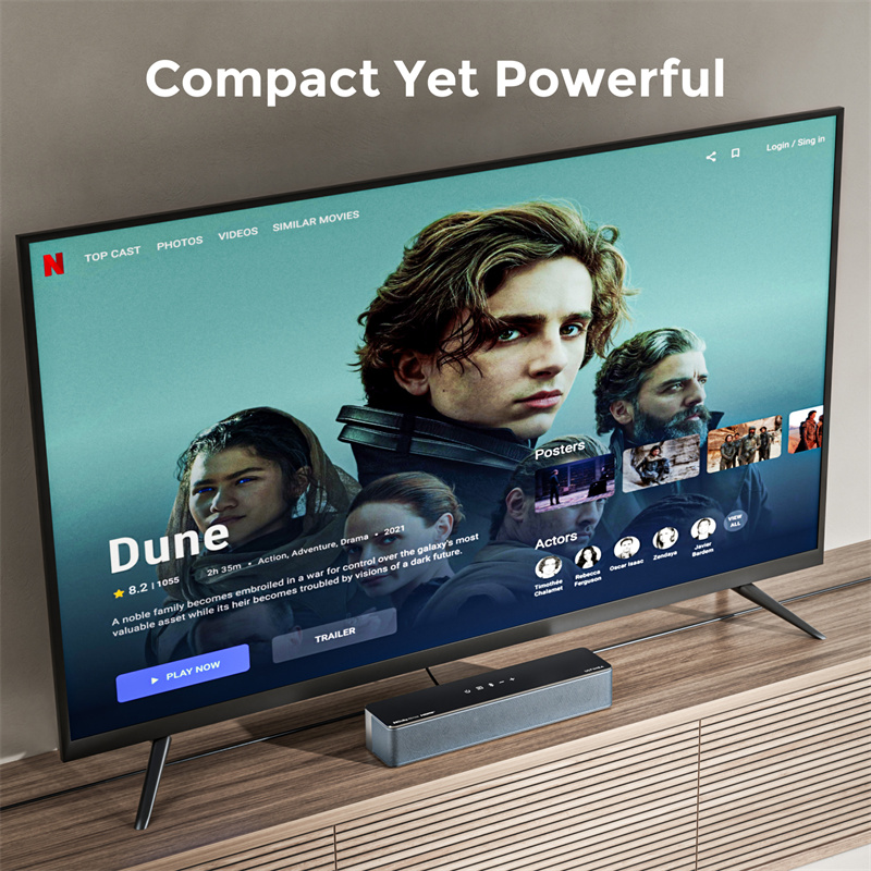 ULTIMEA Poseidon D80 Boom - 客廳裡真正的 7.1 環繞聲? 5 ULTIMEA Poseidon D80 Boom 配備 6.5 吋重低音和 BassMX 技術。