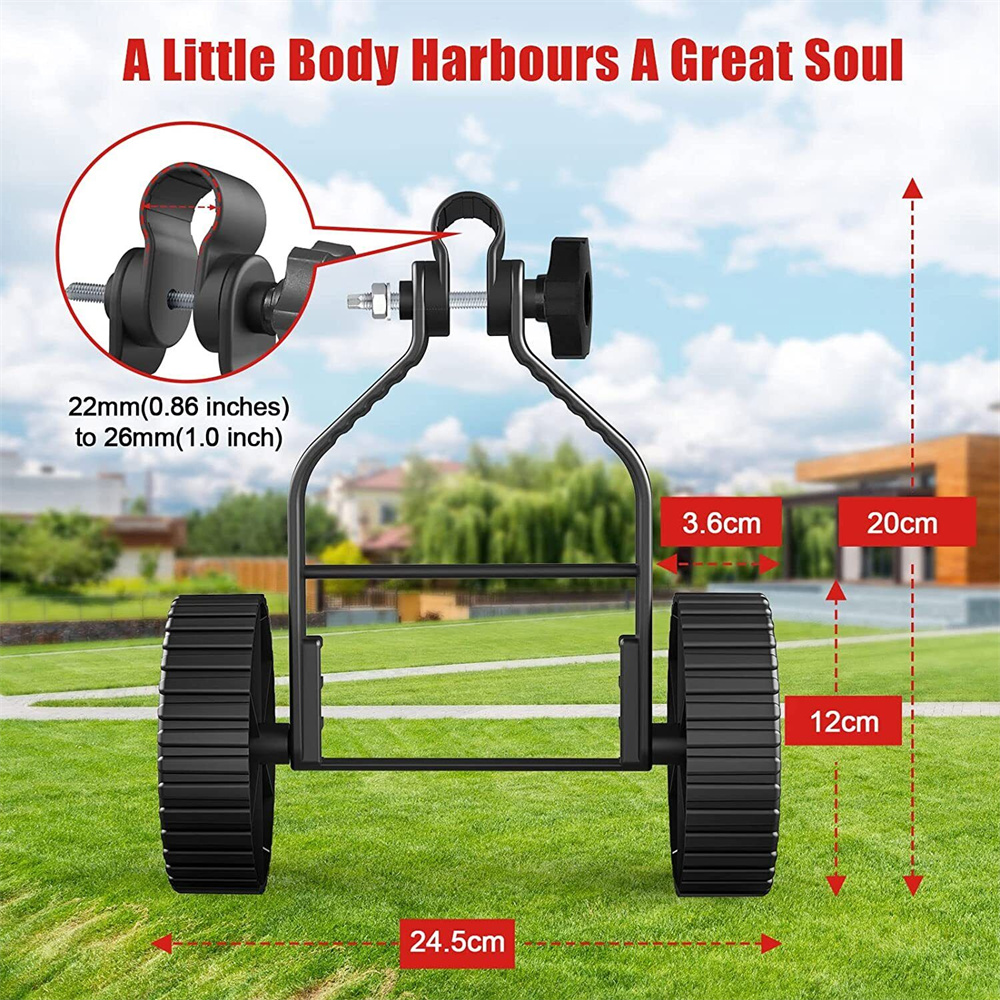 Universal String Trimmer Grass Eater Weed Cutter Adjustable Support Wheels Set for cordless grass trimmer free shipping